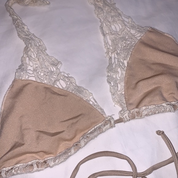 ALEXIS IVORY CROCHET SWIM TOP SIZE SMALL - Picture 5 of 5